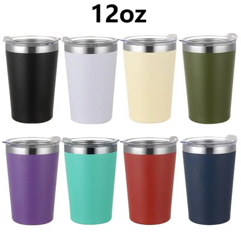 Custom LOGO Tumbler 8oz 12oz Stainless Steel Toddler Tumblers Vacuum Insulated Mini Coffee Mugs Milk Cups for Kids