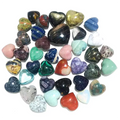 Wholesale Natural Crafts Healing Stone Mixed Material Crystal Heart Rose Quartz Heart for Gift