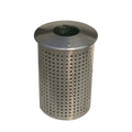Outdoor Big Round Stainless Steel Garbage Trash Can Outside Park Street Metal Waste Bin Public Commercial Ss Recycle Dustbin