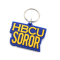 HBCU Greek Letters PVC Keychain SGRho Rubber Plastic Key Chain Sorority Fraternity Gifts Sets