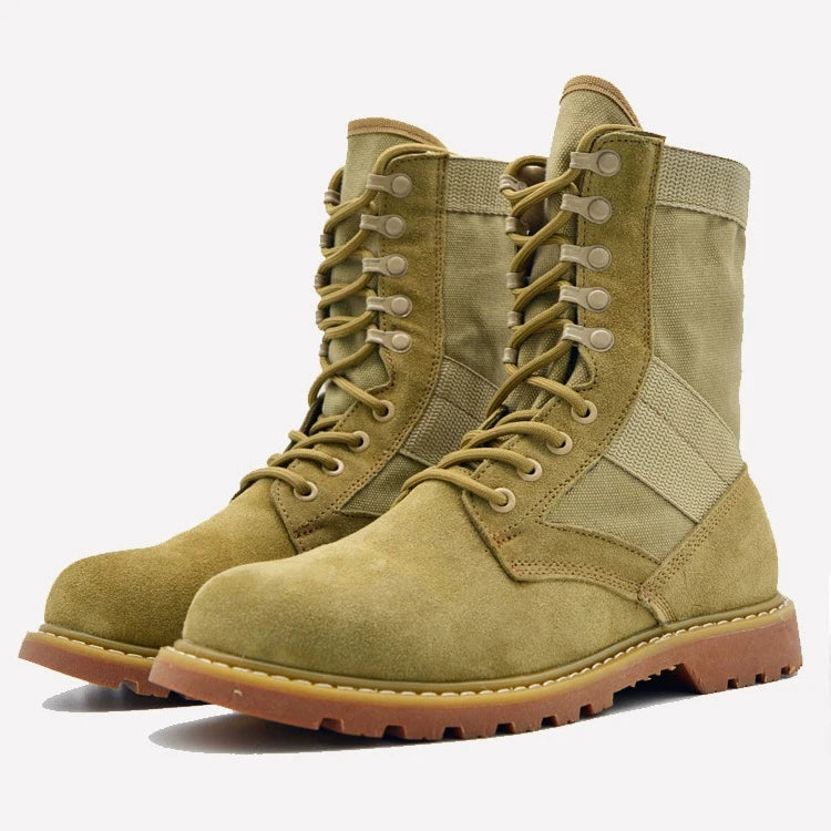 Custom Outdoor Hiking Boots High-Top Tooling Boots Desert Trekking Training Tactical Boots for Men