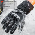 Warm Winter Waterproof Anti-fall Plus Velvet Thickening Touch Screen Riding Gloves Bike Gloves Winter Guantes Moto Invierno
