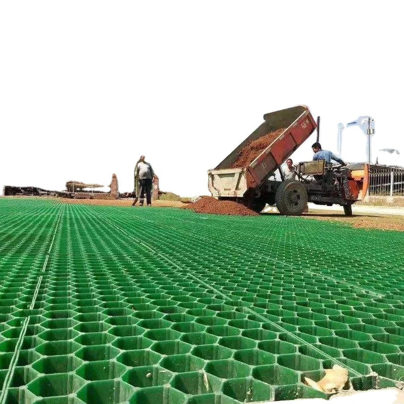Heavy Duty Plastic Interlocking Permeable Grass Grid Matting Block Pavers Vehicles for Driveways