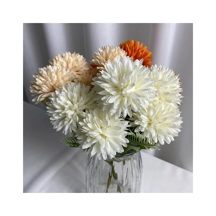 Super Quality Flowers Artificial Home Hydrangea Centerpiece Flower 5 Spikers for Wedding