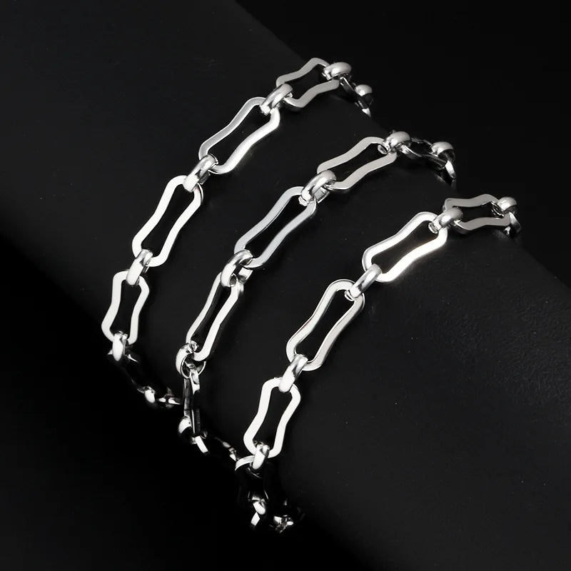 Stainless Steel Bone Chain Ornament Diy Necklace Bracelet Fashion Personality Handsome Hop Chain Popular Accessories