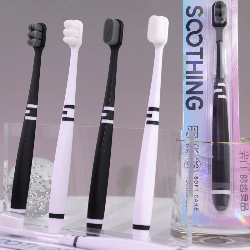 Extra Soft Adult Toothbrush with High Density 10000 Bristle for Sensitive Gums