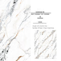 Hot Style White Glossy Full-Body Marble Floor Polished Glazed Metallic Porcelain Ceramic Tiles for Living Room