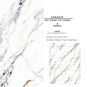 Hot Style White Glossy Full-Body Marble Floor Polished Glazed Metallic Porcelain Ceramic Tiles for Living Room