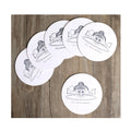 Party Gifts Personalized Graduation Memorial Paper Cards Wedding Decorations Paper Round Coasters
