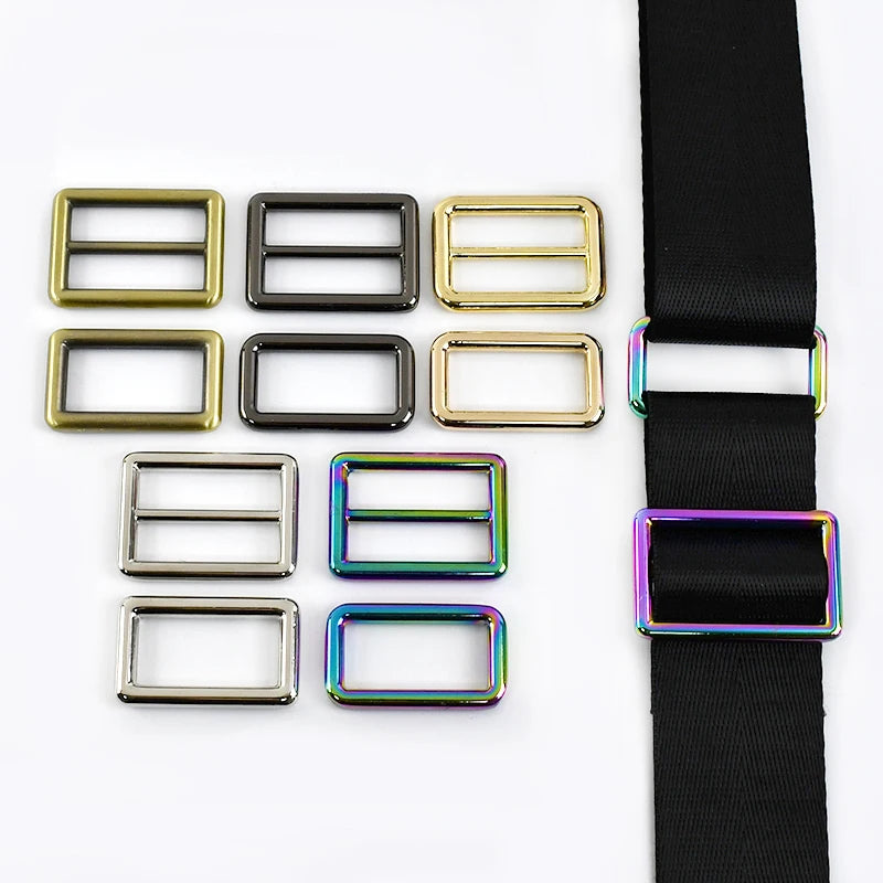 Deepeel AP083 16-50mm Adjustment DIY Tri-Glide Buckle Bag Accessories Metal Bag Strap Connect Clasp Hook Backpack Buckles