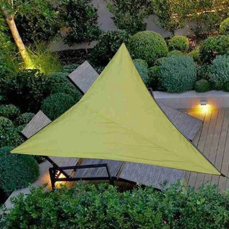 Factory Price 3.6x3.6x3.6M UV Sun Shade Sail Shelter Canopy Garden Patio Pool Awning Waterproof Triangular Camping Picnic Tent