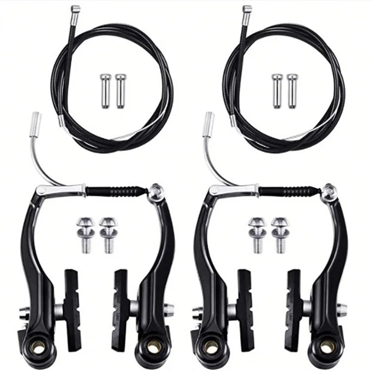 V-Brake Hybrid Brake Set for Front & Rear for Mountain Bike E-Bike MTB BMX Road Bicycles Cruisers