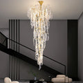 Staircase Long Chandelier Crystal Light Luxury Modern Villa Lobby Lobby Duplex Large Chandelier
