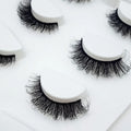 Dramatic 4 Pairs Luxury Handmade Faux Mink False Eyelashes Wispy for for Mini 15mm-30mm 3d with 25-30 Wears Durability