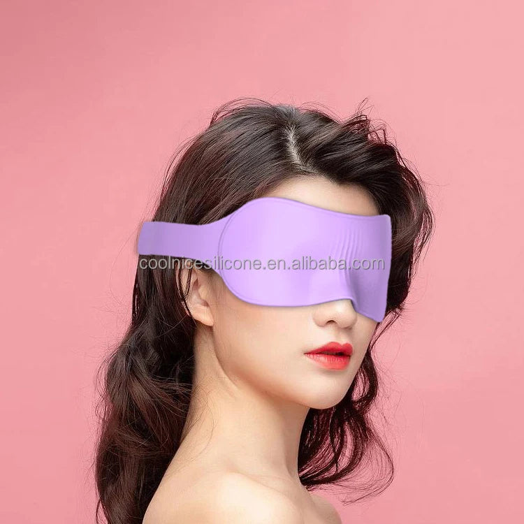Silicone Eye Mask with Cooling Gel Reusable Cold Pack Compress for Stress Relief