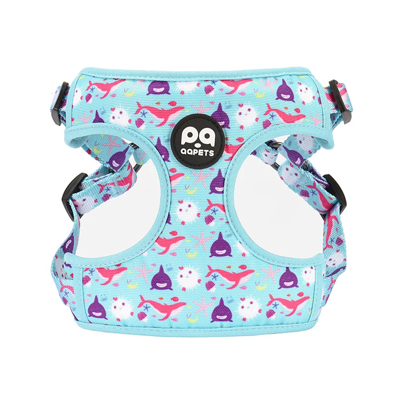 QQPETS 2025 Customizable Lace Dog Harness Soft Nylon Padded Breathable Eco-Friendly Classic Strap Pet Vest Adjustable New Design