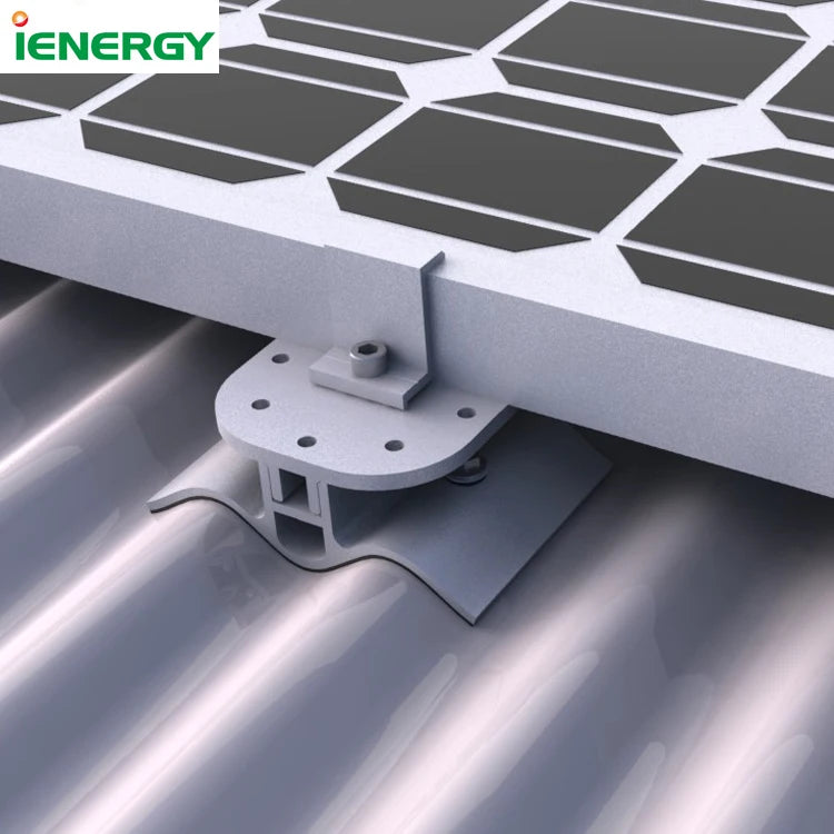 Corrugated Metal Roof  Solar Wave Shape Solar Panel Clamp