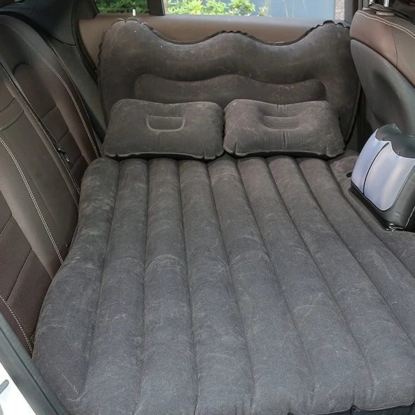 Factory Price Inflatable Car Mattress Outdoor Camping Inflatable Bed PVC Flocking Car Inflatable Bed Car Accessories