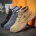 Breathable and Light Labor Protection Shoes All Season Cowhide Work Shoes Anti Impact and Anti Puncture Safety Shoes