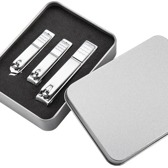 Stainless Steel Metal Case  Nail Clippers Manicure