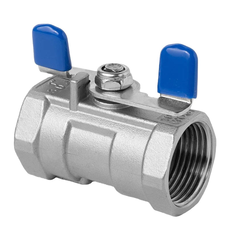 CNJS Mini 1in 1PC Butterfly Handle DN25 Stainless Steel 304/316 Ball Valve with NPT BSPT Thread End High Temperature Water Media