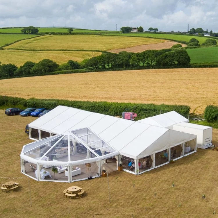 20X40M Desert Outdoor Large Outdoor Tents with Aluminum Frame and Durable PVC Cover for Festival Marquee