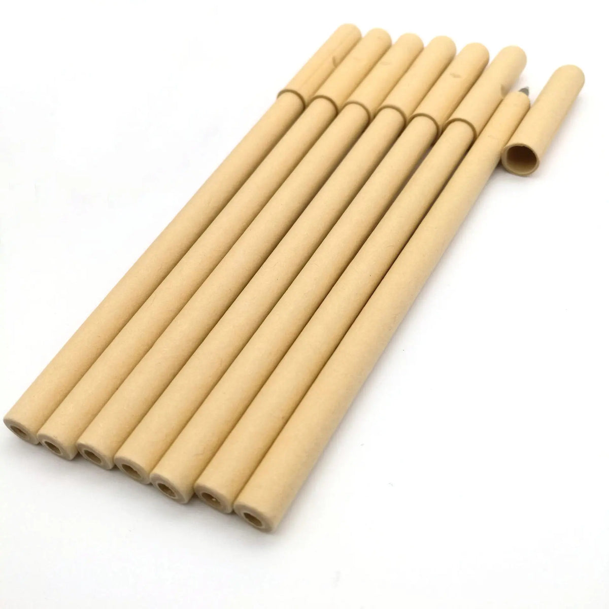 100% Solgan Carton Paper Tube Ballpoint Pen Promotional Eco-friendly Ball Pen Recycled Kraft Paper Pen With Customized logo MegaBDM