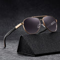 Luxury Metal Pilot Shades New Retro Double Bridge Designer Sunglasses with UV400 Gradient Lenses for Outdoor Use