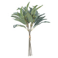 D-BF002 Fake Grey Green Artificial Seeded Eucalyptus Leaves Stems Bouquet for Bridal Wedding Vase Table Centerpiece Decor