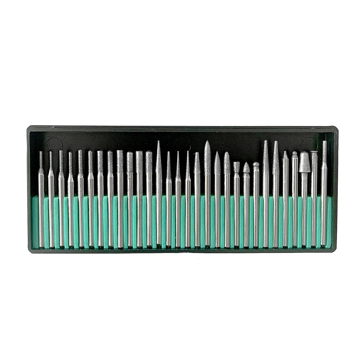 XCS XCS-Z010 OEM 3.17mmx45mm Abrasive Tools Shank Electroplated Diamond Mount Point Conical Set for Carving
