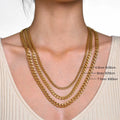 Joolim Jewelry 18K PVD Gold Plated High Quality Polished Shiny  Chunky Cuban Chain Stainless Steel Unisex Necklace