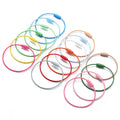Stainless Steel Wire Keychain Ring Key Keyring Circle Rope Cable Loop Outdoor Camp Luggage Tag Screw Lock Gadget V167