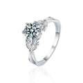 1 Carat Moissanite 925 Sterling Silver Jewelry Women Ring Wholesale