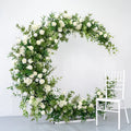 Vv275 2024New Design Moon Shaped Flower Arch Plants Backdrop Arch With Bracket for Proposal Wedding Home Event Decoration