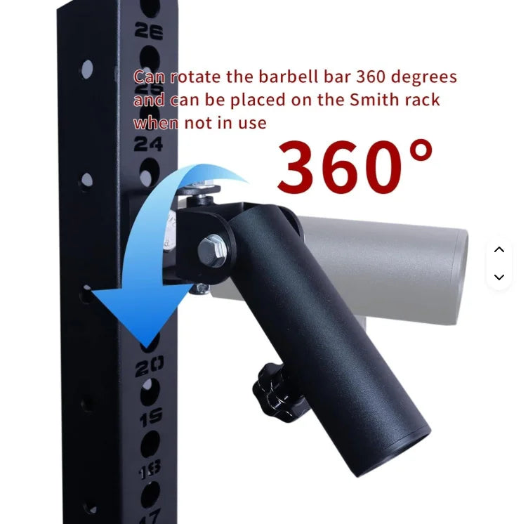 Heavy Duty T-Bar Row 360 Swivel Landmine Attachment - T-Bar Row for 2-Inch Bars Home Gym Strength Training Accessory
