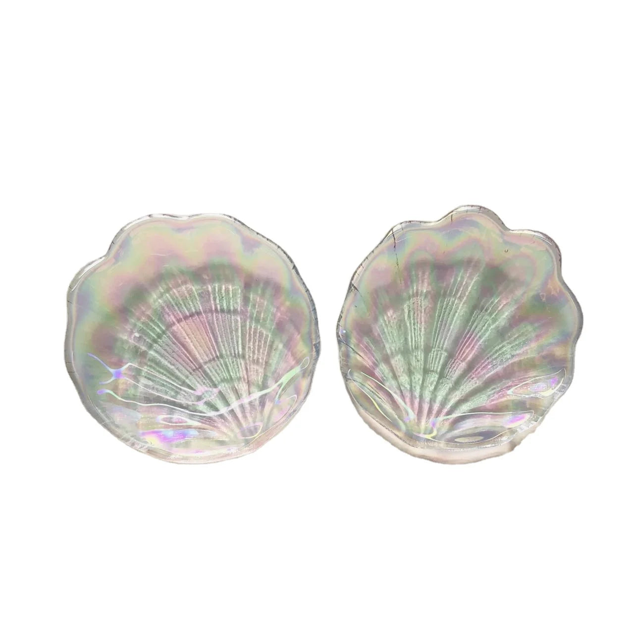 Wholesale High Quality Shell Glass Bowl Decoration With Electroplating Glass Bowl