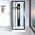 Steam Shower New Model Hinge Door Waterproof Aluminium Square 5mm Brushed Tempered Glass Frame Luxury Modern Toilet Shower Cabin