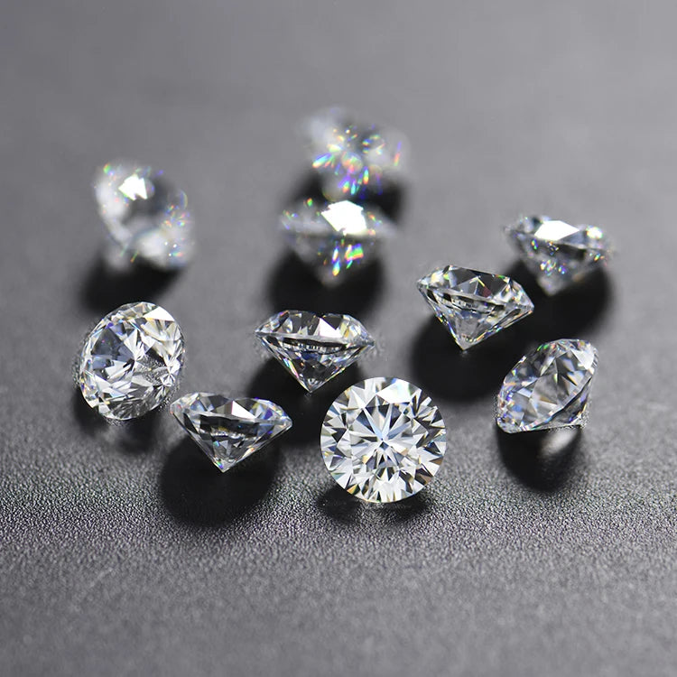 Xingyue Wholesale Price Different Color pink  White Red Loose Gemstones Round Shape A-5A Quality European Machine Cubic Zirconia