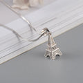 S925 Sterling Silver Necklace Korean Fashion Temperament Tower Diamond Necklace Women's Sterling Silver Jewelry with Chain
