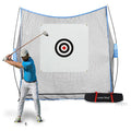 Hot Selling Portable 7x7ft Golf Practice Hitting Swing Nylon Net for Indoor Outdoor Detachable Golf Cage Training With Carry Bag