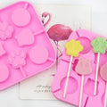 8 Cavity Lollipop Mold Hard Candy Silicone Chocolate Lollipop Molds Cats Paw and Bear Head Shape Resin Mold