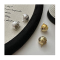 Unique Design 925 Sterling Silver Broken Ice Round Clip Earrings for Women Gifts Fine Jewelry