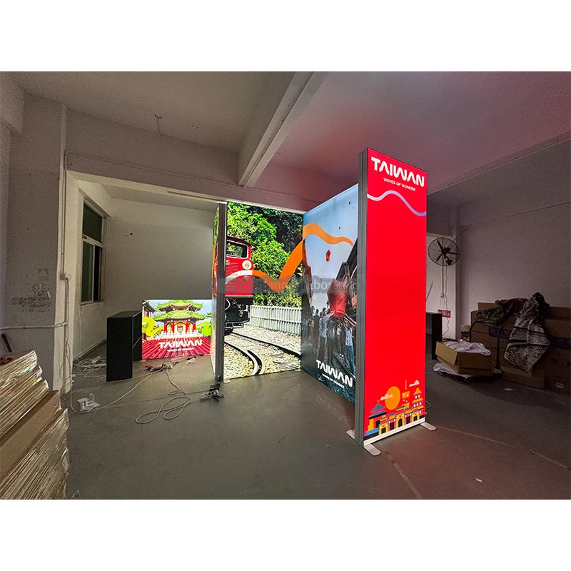 Factory Wholesale Custom Trade Show Booth Design Ideas Aluminum Profile Modular Exhibition Booth 3x3