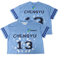 Custom Sublimation American Football Jersey Shirt Fashion Boxy Fit Cropped Oversize Design Team Youth Printing Football Wear
