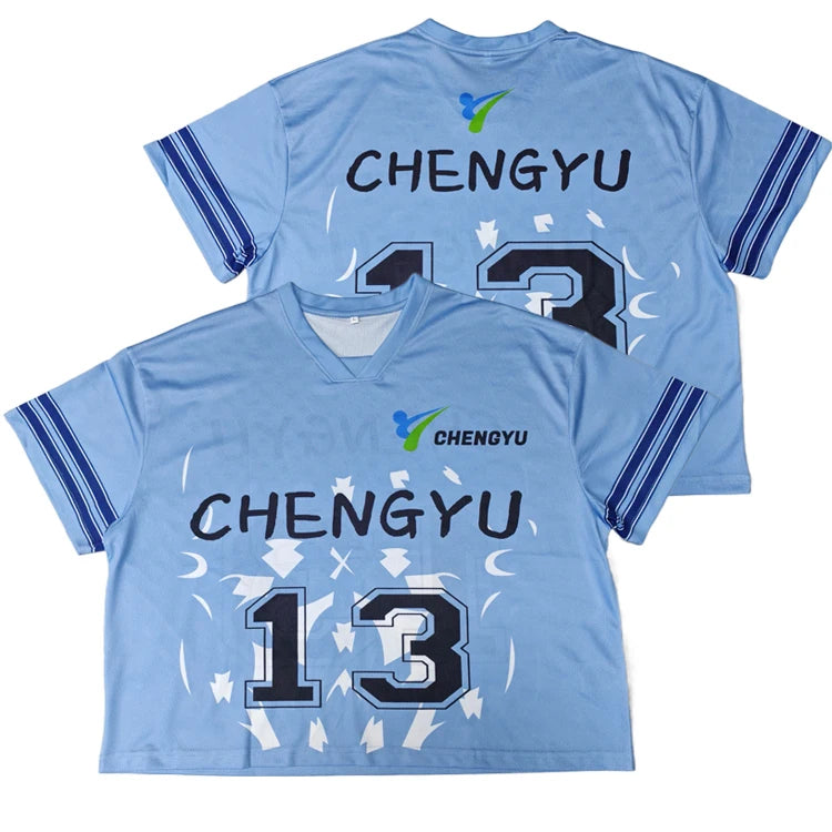 Custom Sublimation American Football Jersey Shirt Fashion Boxy Fit Cropped Oversize Design Team Youth Printing Football Wear