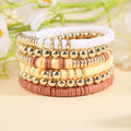 2023 Fashion Vintage Soft Clay Bracelet Hot Sale Bohemian Bracelet Circle Beaded Bracelet for Women and Men