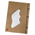 Guasha Jade White Jade Guasha Board Handheld Body Massager Facial Oil Absorbing Roller Massage Gua Sha Board MegaBDM