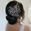 Handmade Wedding Hair Comb Clip Rhinestone Bridal Hair Comb Piece Bride Hair Comb Headpiece Headband