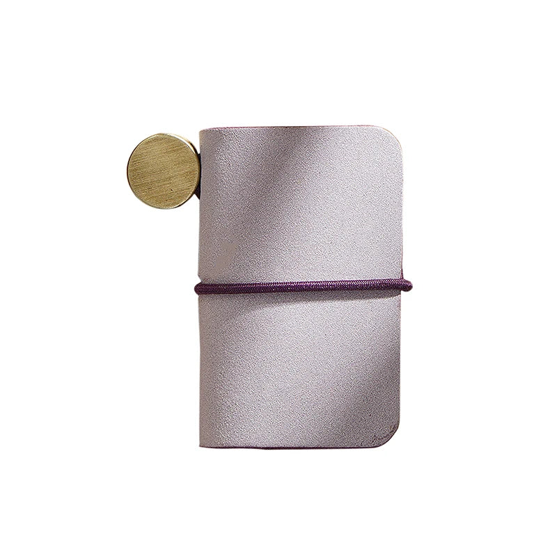 Mini Writing Handmade Creative Leather Planner Affirmation Cute Kraft A7/A8 Motivational Genuine Journal Customizable Team