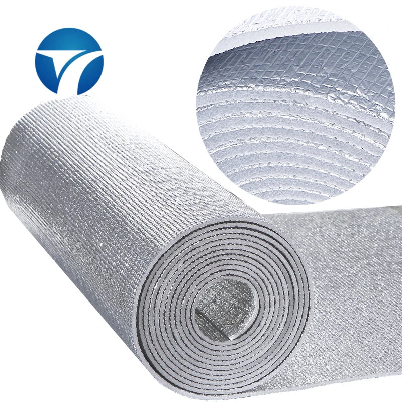 48in X10ft Reflective Insulation Roll Foam Core Radiant Barrier Thermal Insulation Shield 3mm Modern Design Style Warehouse